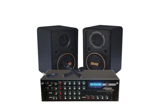 Karaoke Package:Jarguar Mixing Amp, BMB 6“ Speaker, BMB Wireless Micphone